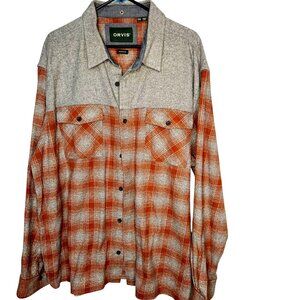 Mens flannel gorpcore utility outdoor camper/hunter enthusiast cotton shirt XXL